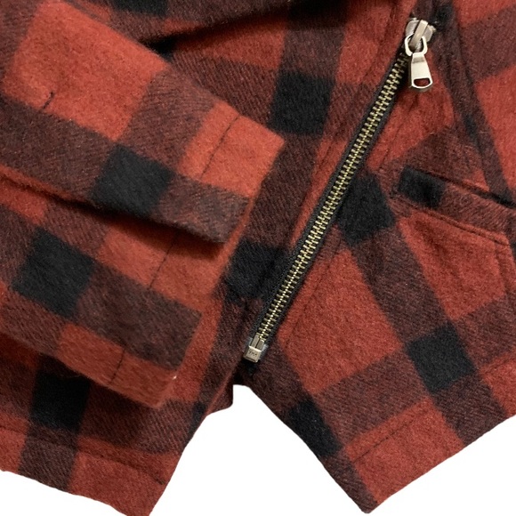 ANTHROPOLOGIE PLAID WOOL Jacket What comes Around Goes Around Sz XS - Picture 7 of 11